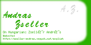 andras zseller business card